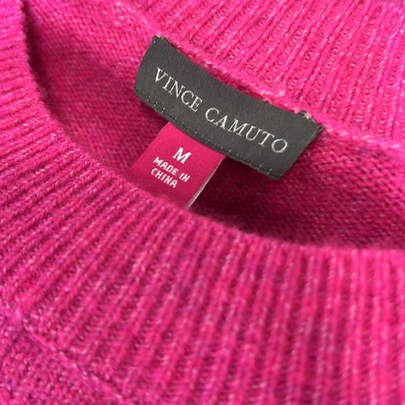 VINCE CAMUTO Super Soft Hot Pink Sweater new with tags size XXL - Picture 4 of 6